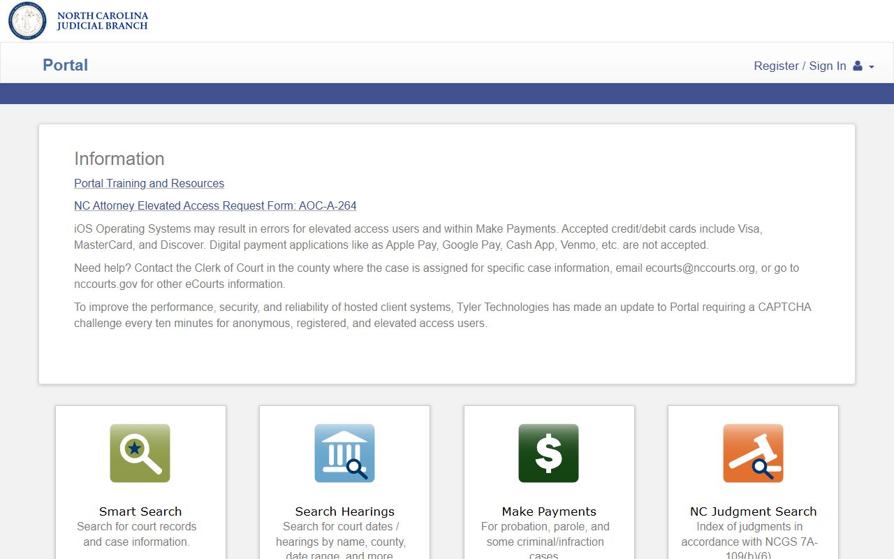Pasquotank County Court records eCourts Portal home