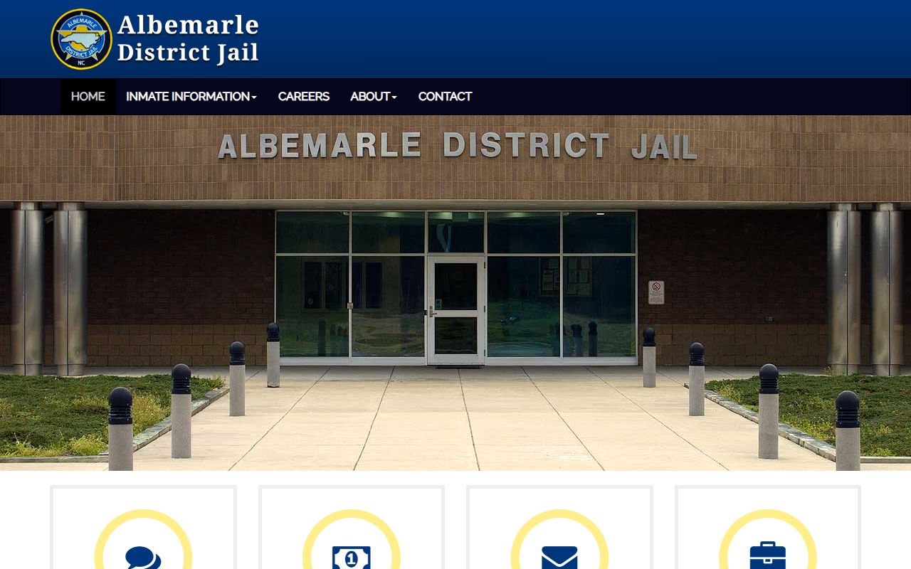 Pasquotank County inmate records Albemarle District Jail homepage