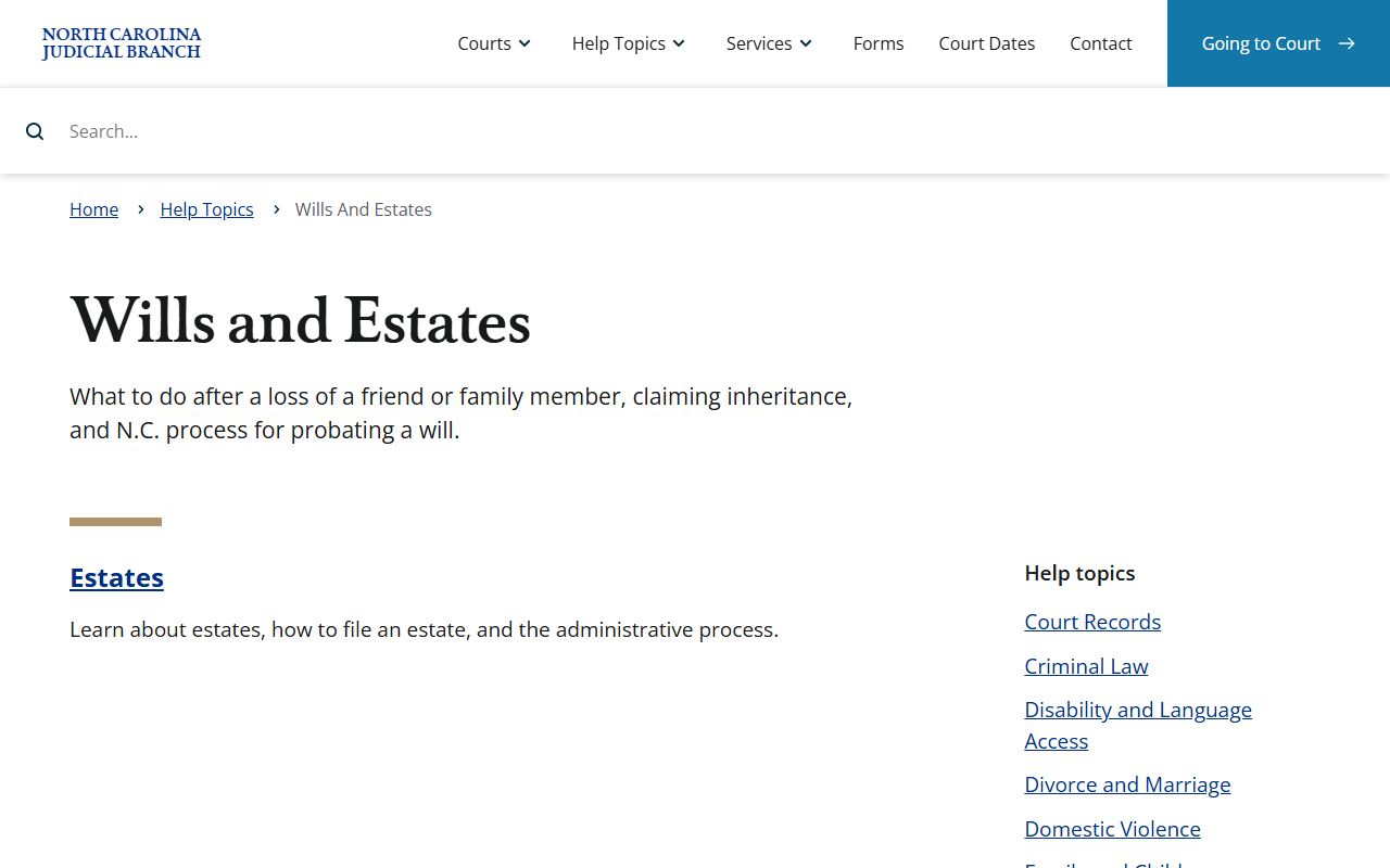 Pasquotank County probate records wills and estates help topic